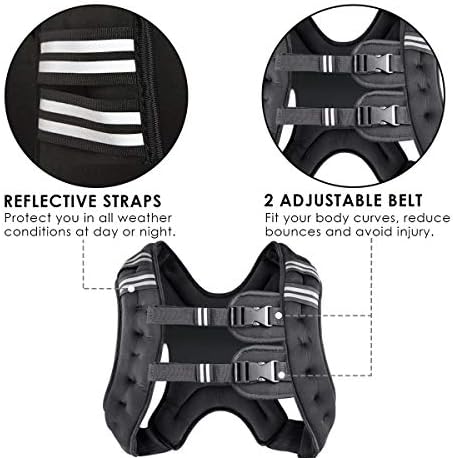 Prodigen Weighted Vest for Women and Men 8 12 16 20 25 30 Lbs for Strength Training and Cardio