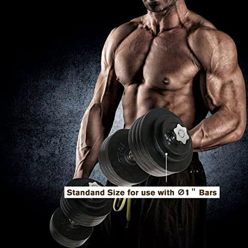 For Dumbbell and Barbell Lovers - Cast Iron Weight Plate Set (1.25lb, |5lb, 5lb, 10lb) Ideal for Strength Training and