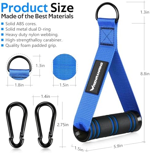 Renranring Replacement Handles for Gym Cable Machines - Strong & Durable Exercise Accessories for Home and Commercial U