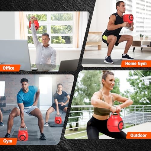 Quickly Adjusts 7 Weights HXD-Ergo Adjustable Kettlebell Set for Home Gym Enthusiasts | Ergonomic Kettlebell Set HXD-Er