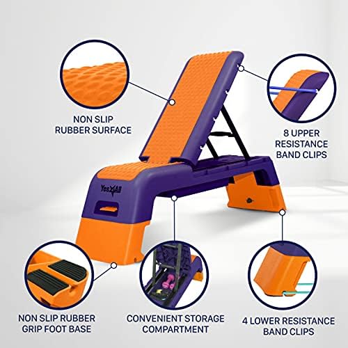 Yes4All Multifunctional Aerobic Deck for Cardio Workouts and Strength Training | Yes4All Versatile Fitness Station Weig