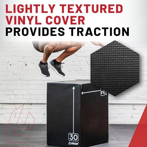 Lifeline Fitness 3-in-1 Foam Plyo Box - Ideal Exercise Equipment for Home Gym Enthusiasts - Essential Plyometric Jump Bo
