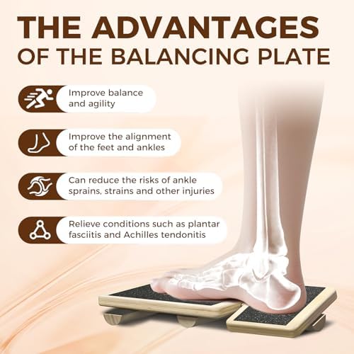 Ankle Balance Board for Stability Training and Posture Correction - Home Gym Essential for Single Leg Exercise | Ankle