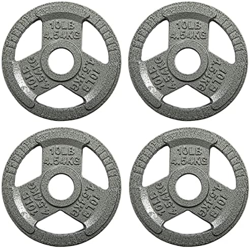 Fitvids Cast Iron Olympic Weight Plate Sets for Strength Training & Weightlifting - 70 LBS or 120 LBS Sets Fitvids Cas
