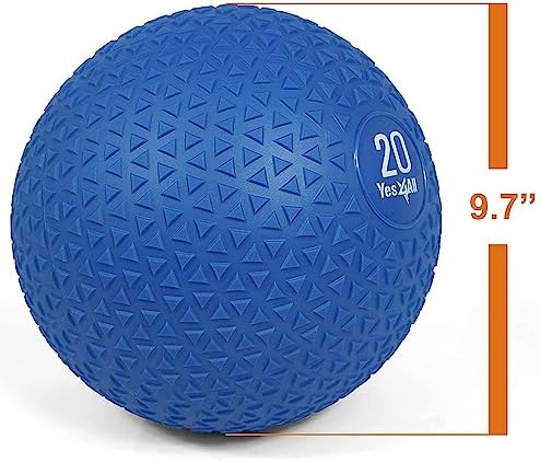 Yes4All Slam Balls, Durable PVC Sand Filled, Core Strengthening Workout Ball for Fitness Enthusiasts at Home Gym
