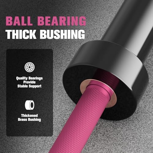 RitFit 7FT Olympic Barbell for Strength and Weightlifting Training - 2 Inch Olympic Bar for Squat, Deadlift, Bench Press