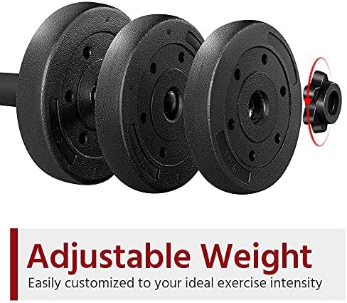 Yaheetech Adjustable Dumbbells Weight Set for Women & Men Home Gym Fitness Equipment