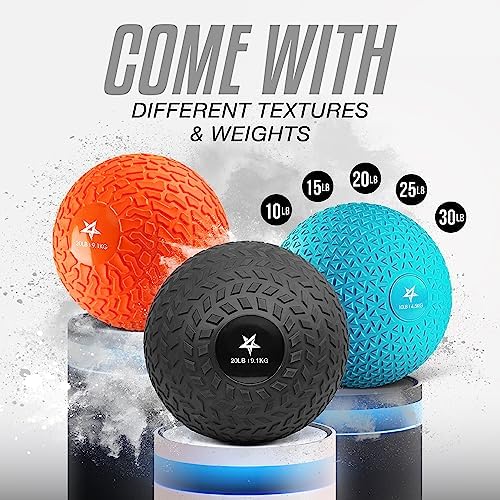 Yes4All Slam Balls, Durable PVC Sand Filled, Core Strengthening Workout Ball for Fitness Enthusiasts at Home Gym