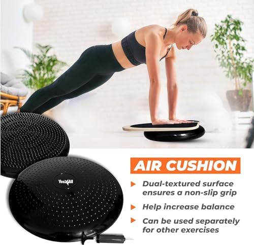 Yes4All Balance Board Sports Trainer - Core Strength and Balance Control for Improved Performance | Yes4All Surf Traine