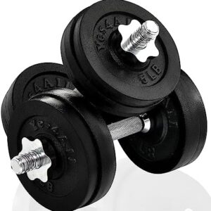 Yes4All Adjustable Dumbbell Set for Home Gym - Weightlifting & Fitness Training - Multiple Users - Portable & Compact De
