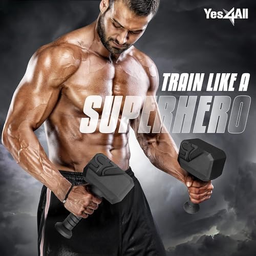 Yes4All Special Shape Kettlebell, Upgraded & Multifunctional for Advanced Training, Solid Cast Iron Powder Coated, Anti-