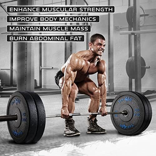 Yes4All 2" Bumper Plate for Weightlifting and StrengthTraining - Less Impact, Absorb Bounce & Shock, Multiple Options