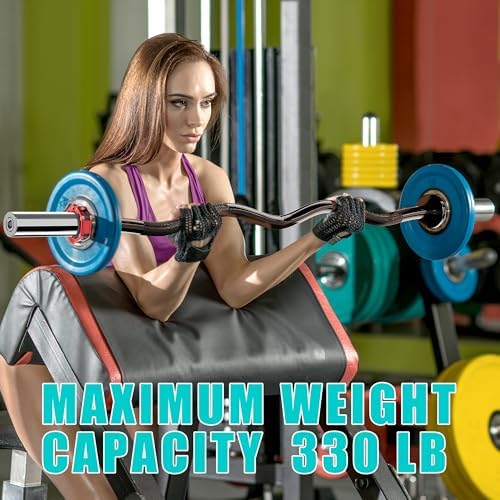 Olympic Barbell for Weightlifting 700LB, Fitness Buffs, Home Gym, Strength Training, 9'9" Long