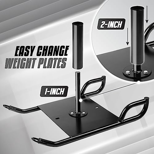 Yes4All Weighted Sled for Speed Improvement and Athletic Exercise | Yes4All Weighted Training Pull Sled with Steel Buck