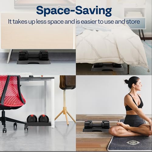 VIVOHOME Adjustable Weights Dumbbells for Men Women Home Gym Black VIVOHOME Anti-Slip Handle Dumbbells Set of 2 for Ho