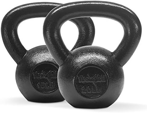 Yes4All Kettlebell Sets, Strength Training Kettlebells, Multi-Level from Beginners to Pros, Home Gym, Cast Iron, Wide Ha
