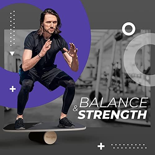 Yes4All Balance Board Sports Trainer - Core Strength and Balance Control for Improved Performance | Yes4All Surf Traine