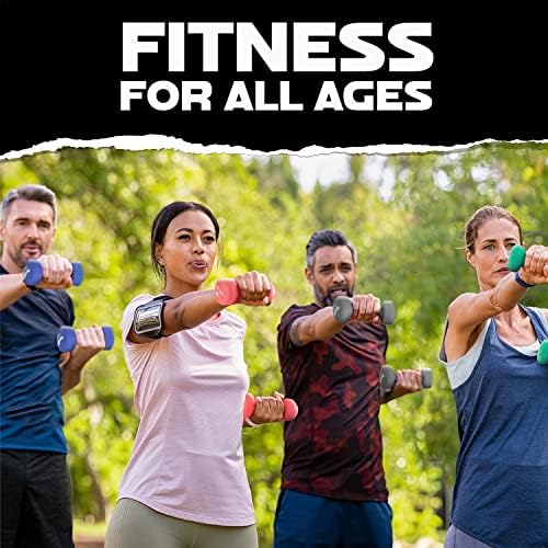 Yes4All Neoprene Coated Dumbbell Hand Weight Sets of 2 - Multiple Weight Options for Home Gym Fitness Users - Anti-Roll,