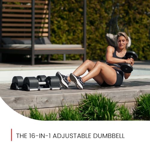 NUOBELL Adjustable Dumbbells 5-80 lbs: Versatile & Space-Saving, Perfect for Home Gym Enthusiasts & Workouts