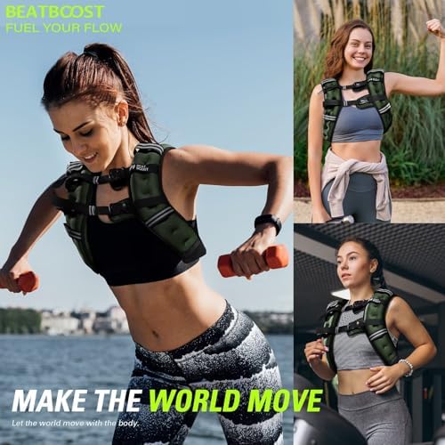 Weighted Vest for Women 20 lb Weight Vest with Ironsand for Walking Strength Training Running Workout