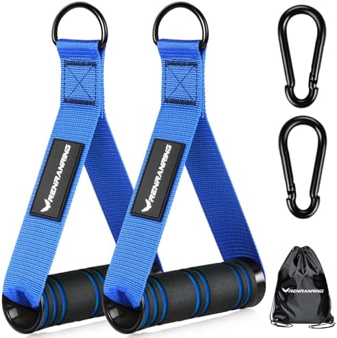 Renranring Replacement Handles for Gym Cable Machines - Strong & Durable Exercise Accessories for Home and Commercial U