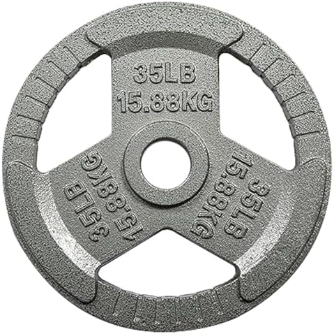 Fitvids Olympic Cast Iron Weight Plates 2-Inch Thickness for Strength Training & Weightlifting, Ideal for Home Gym, Mult