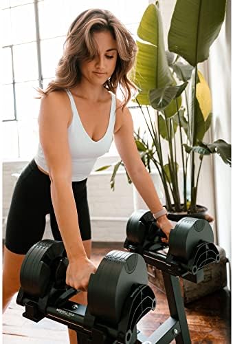 Nuobell Adjustable Dumbbells - Gym Army Nuobell, 5lbs - 50lbs - Strength Training for Men and Women - Durable and Portab