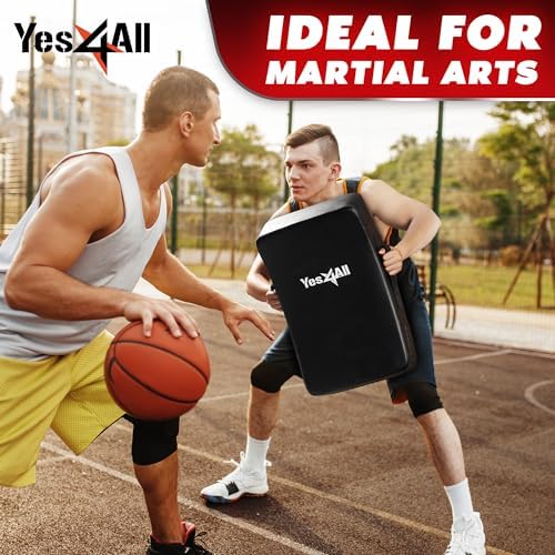 Yes4All Blocking Pad, Durable Leather Shield Pads for American Football & Basketball Training, Ideal for Martial Arts &