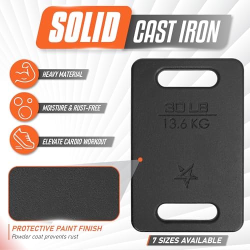 Yes4All Cast Iron Rucking Weight 10 LB for Backpack, Resistance Workout, Hiking Yes4All Cast Iron Rucking Weight 10 LB