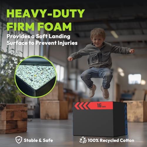 3-in-1 Pro-Duty HIIT Exercise Foam Plyo Box for Fitness Enthusiasts at Home Gym