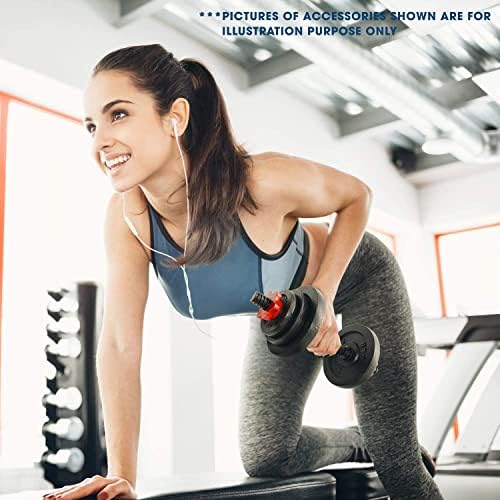 Yes4All 1.15 Inch Cast Iron Weight Plate - Strength Training & Weightlifting for Home Gyms, Dumbbell Sets, Durable & Lon