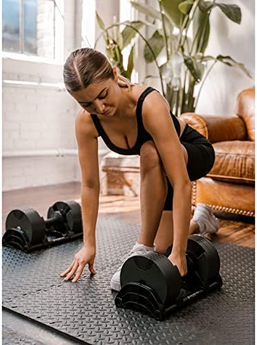 Nuobell Adjustable Dumbbells - Gym Army Nuobell, 5lbs - 50lbs - Strength Training for Men and Women - Durable and Portab