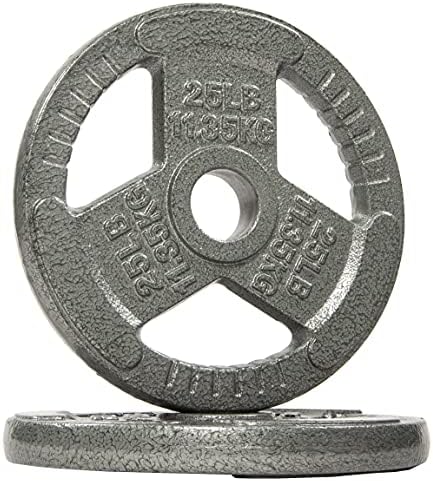 Fitvids Cast Iron 2-Inch Olympic Weight Plate Sets for Strength Training & Weightlifting - 70 LBS Set Fitvids Cast Iro