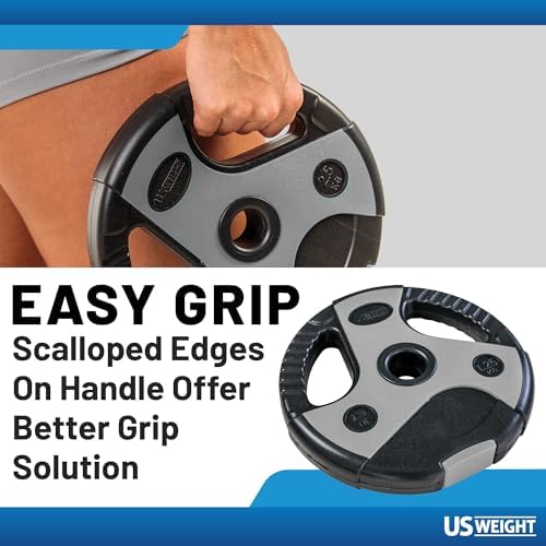 US Weight 43 LB Barbell Weight Set for Home Gym with Adjustable Weights for Muscle Building and Fitness Lifting