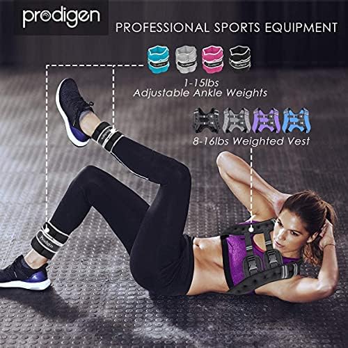 Prodigen Weighted Vest for Women and Men 8 12 16 20 25 30 Lbs for Strength Training and Cardio