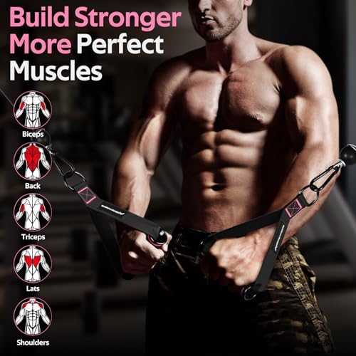 Renranring Replacement Handles for Gym Cable Machines - Strong & Durable Exercise Accessories for Home and Commercial U