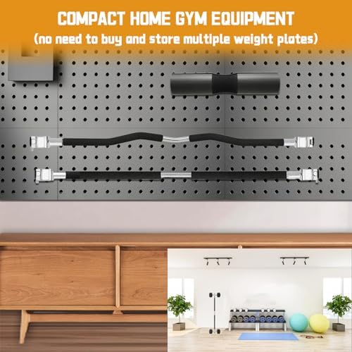 Adjustable Dumbbell Barbell Converter Set for Home Gym and BowFlex Compatibility | All-Steel Adjustable Dumbbell Conver