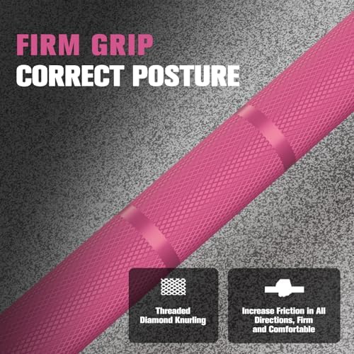 RitFit 7FT Olympic Barbell for Strength and Weightlifting Training - 2 Inch Olympic Bar for Squat, Deadlift, Bench Press