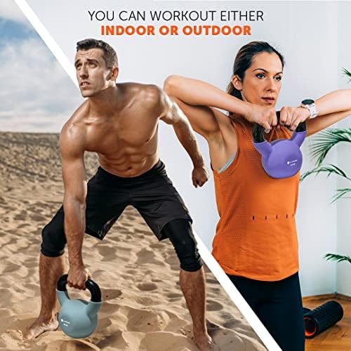 GYMEНИST Adjustable Iron Kettlebell with Neoprene Grip for Gym and Home Fitness Lovers | GYMEニST Kettlebell Weights wit