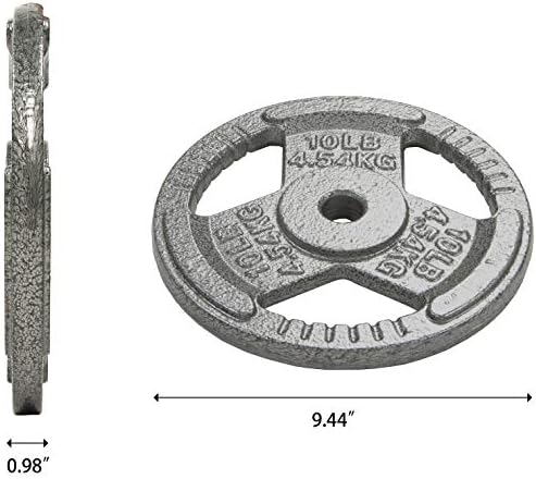 Fitvids Cast Iron Olympic Weight Plate Sets for Strength Training & Weightlifting - 70 LBS or 120 LBS Sets Fitvids Cas