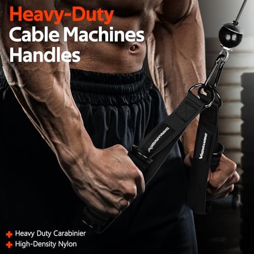 Renranring Replacement Handles for Gym Cable Machines - Strong & Durable Exercise Accessories for Home and Commercial U