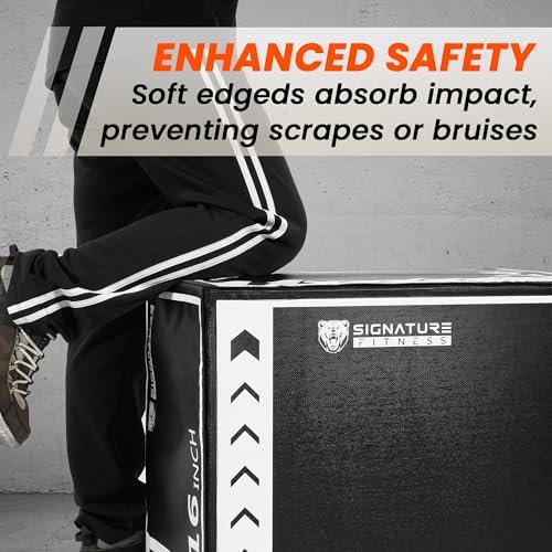 Fitvids Foam Plyo Box for Home Gym Training | 3-in-1 Box Jump Platform | Fitness Workout Exercise | Multiple Colors