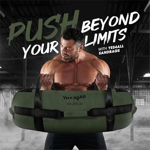 Yes4All Adjustable Sand Bags for Workout, Ideal for Home Gym and Fitness Lovers, Multiple Colors and Sizes Available (5