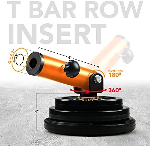 Yes4All T-Bar Row Plate Post Insert Landmine Attachment - Fitness Equipment for Home Gyms & CrossFit Boxes - Full 360° S