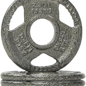 Fitvids Olympic Cast Iron Weight Plates 2-Inch Thickness for Strength Training & Weightlifting, Ideal for Home Gym, Mult