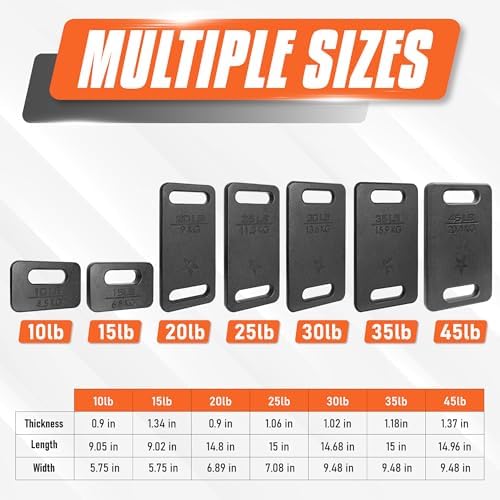 Yes4All Cast Iron Rucking Weight 10 LB for Backpack, Resistance Workout, Hiking Yes4All Cast Iron Rucking Weight 10 LB