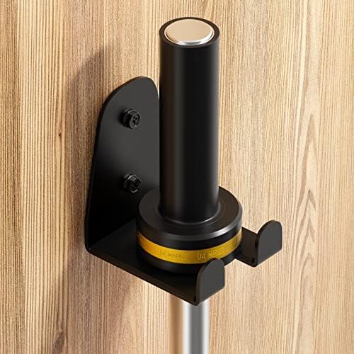 Olympic Barbell Hanger, Garage Gym Bar Wall Rack, Space Saving Home Gym Accessory