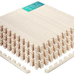 Yes4All EVA Interlocking Mats for Furniture in Living Room | Yes4All Puzzle Floor Tiles with Border for Home Space | Ye