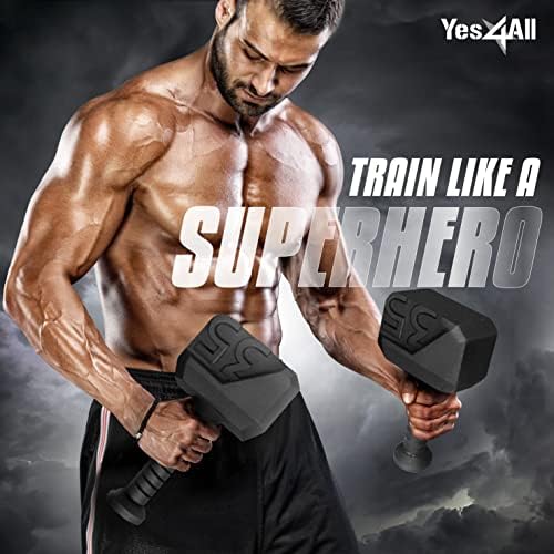 Yes4All Special Shape Kettlebell, Upgraded & Multifunctional for Advanced Training, Solid Cast Iron Powder Coated, Anti-
