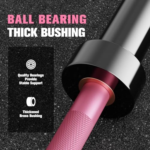 RitFit 7FT Olympic Barbell for Strength and Weightlifting Training - 2 Inch Olympic Bar for Squat, Deadlift, Bench Press